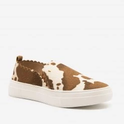 Mata Brown Spotted Cow Sneakers