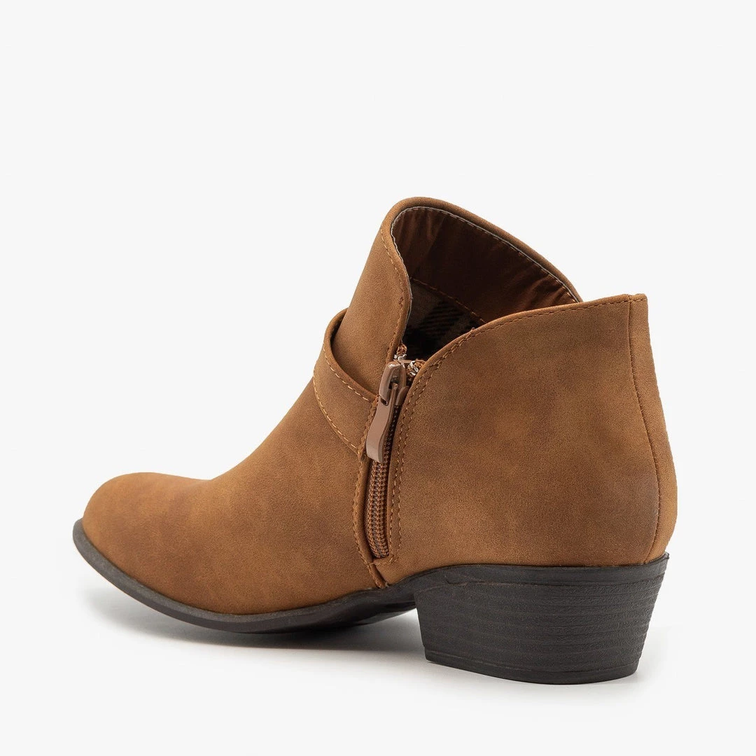 Top Moda Buckle Ankle Booties 2 Top Moda Buckle Ankle Booties