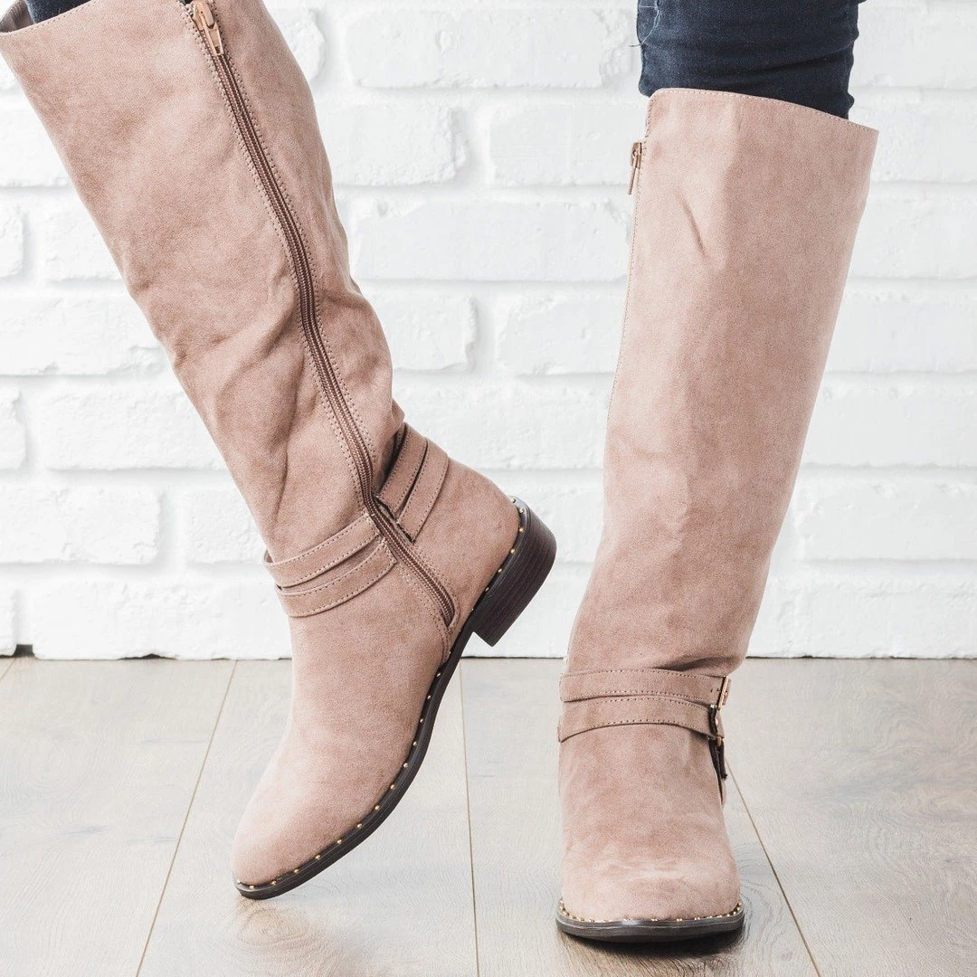 Bamboo Shoes Newest Arrivals Buckle Knee-High Rider Boots 7 Bamboo Shoes Newest Arrivals Buckle Knee-High Rider Boots