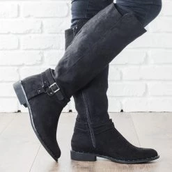 Bamboo Shoes Newest Arrivals Buckle Knee-High Rider Boots 17 Bamboo Shoes Newest Arrivals Buckle Knee-High Rider Boots