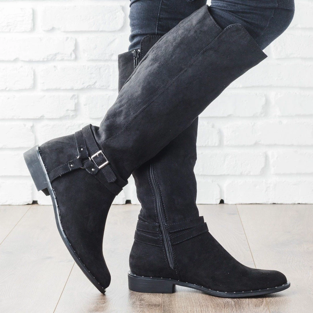 Bamboo Shoes Newest Arrivals Buckle Knee-High Rider Boots 9 Bamboo Shoes Newest Arrivals Buckle Knee-High Rider Boots