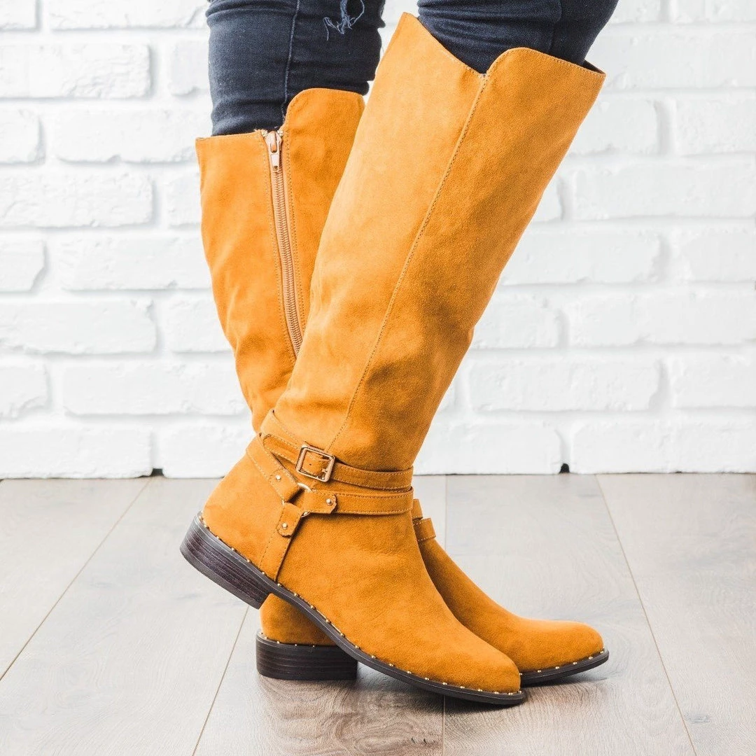 Bamboo Shoes Newest Arrivals Buckle Knee-High Rider Boots 8 Bamboo Shoes Newest Arrivals Buckle Knee-High Rider Boots