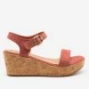 Comfy Soles Newest Arrivals Buckle-Up Comfy Insole Cork Wedges