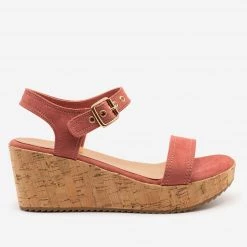 Comfy Soles Newest Arrivals Buckle-Up Comfy Insole Cork Wedges