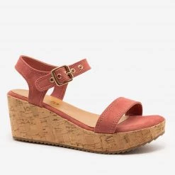 Comfy Soles Newest Arrivals Buckle-Up Comfy Insole Cork Wedges