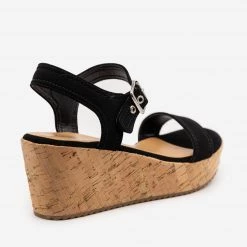 Comfy Soles Newest Arrivals Buckle-Up Comfy Insole Cork Wedges