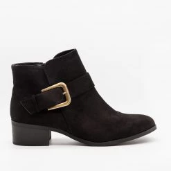 Qupid Shoes Buckled Ankle Boots FINAL SALE