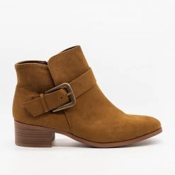 Qupid Shoes Buckled Ankle Boots FINAL SALE