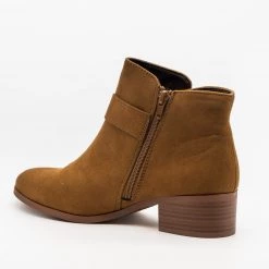 Qupid Shoes Buckled Ankle Boots FINAL SALE