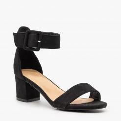 Bella Marie Buckled Ankle Strap Heels