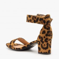 Bella Marie Buckled Ankle Strap Heels