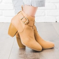 Qupid Shoes Buckled Chunky Heel Booties 14 Qupid Shoes Buckled Chunky Heel Booties
