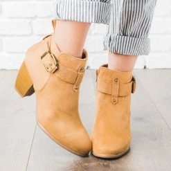 Qupid Shoes Buckled Chunky Heel Booties 17 Qupid Shoes Buckled Chunky Heel Booties