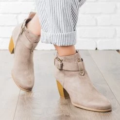 Qupid Shoes Buckled Chunky Heel Booties 15 Qupid Shoes Buckled Chunky Heel Booties