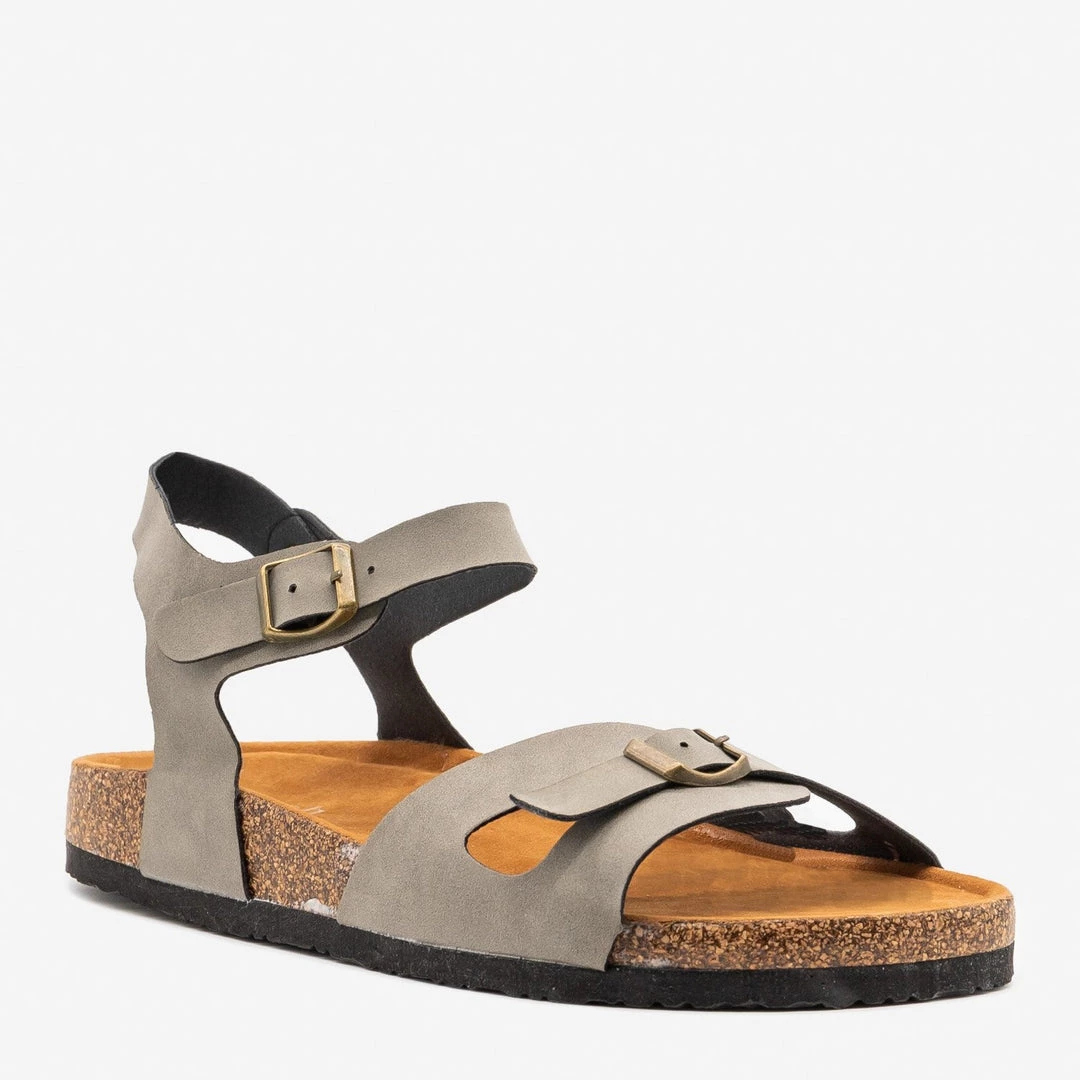 Refresh Buckled Comfy Cork Sandals 2 Refresh Buckled Comfy Cork Sandals