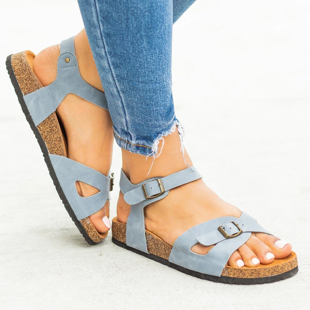 Refresh Buckled Comfy Cork Sandals 17 Refresh Buckled Comfy Cork Sandals