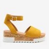 Top Moda Buckled Cork Platform Sandals Newest Arrivals