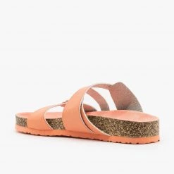 Qupid Shoes Buckled Criss-Cross Slides