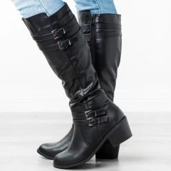 Fashion Focus Newest Arrivals Buckled Heeled Riding Boots 8 Fashion Focus Newest Arrivals Buckled Heeled Riding Boots