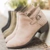 Shoelala Newest Arrivals Buckled Laser-Cut Booties