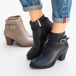 Novo Shoes Buckled Modern Bootie Newest Arrivals