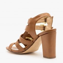 Delicious Shoes Newest Arrivals Buckled Open Toe Heels