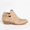 Top Moda Newest Arrivals Buckled Pinhole Ankle Booties