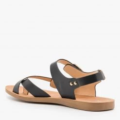 Forever Buckled Slingback Toe Hold Sandals