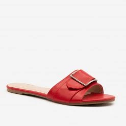 Forever Newest Arrivals Buckled Slip-on Sandals