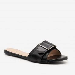 Forever Newest Arrivals Buckled Slip-on Sandals
