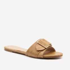 Forever Newest Arrivals Buckled Slip-on Sandals