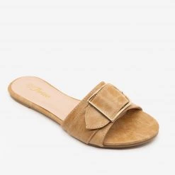 Forever Newest Arrivals Buckled Slip-on Sandals
