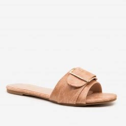 Forever Newest Arrivals Buckled Slip-on Sandals