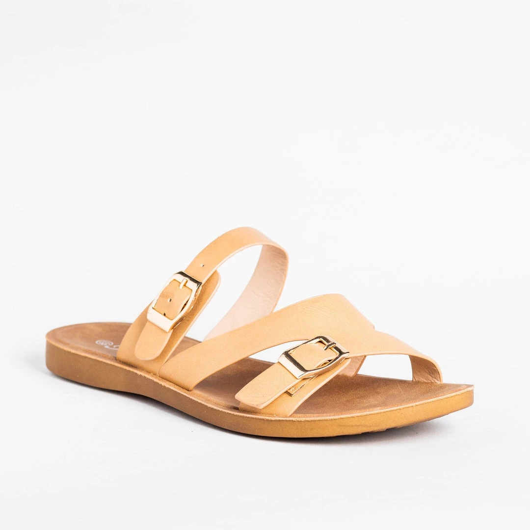 Forever Buckled Slip-On Sandals 4 Forever Buckled Slip-On Sandals