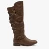 Yoki Buckled Slouchy Riding Boots