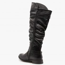 Yoki Buckled Slouchy Riding Boots