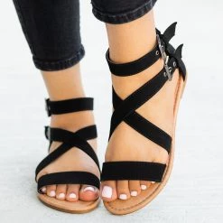 Top Moda Buckled Strappy Fashion Sandals Newest Arrivals