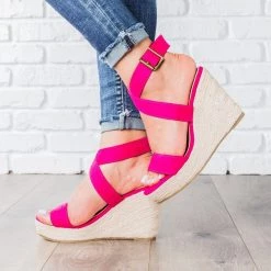 Beast Shoes Newest Arrivals Buena Strappy Espadrille Wedges