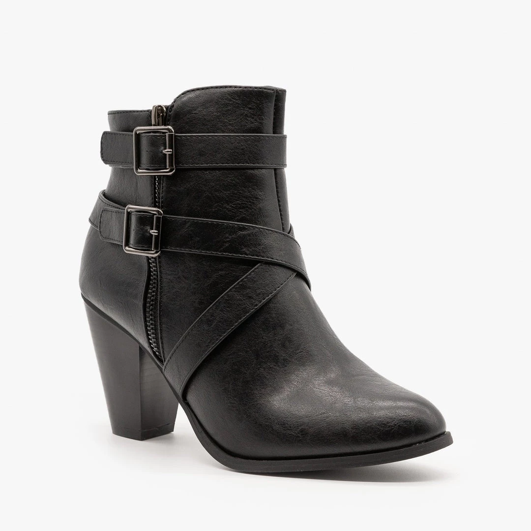 Forever Newest Arrivals Burnished Cross Strap Booties FINAL SALE 8 Forever Newest Arrivals Burnished Cross Strap Booties FINAL SALE