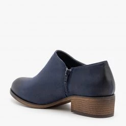 Mata Burnished Toe Low Ankle Booties Newest Arrivals