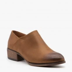 Mata Burnished Toe Low Ankle Booties Newest Arrivals