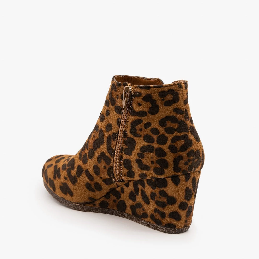 Mata Burnished Toe Wedge Bootie 2 Mata Burnished Toe Wedge Bootie