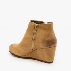 Mata Burnished Toe Wedge Bootie 9 Mata Burnished Toe Wedge Bootie