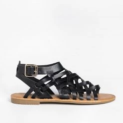 Forever Caged Ankle Strap Woven Sandals Newest Arrivals 17 Forever Caged Ankle Strap Woven Sandals Newest Arrivals