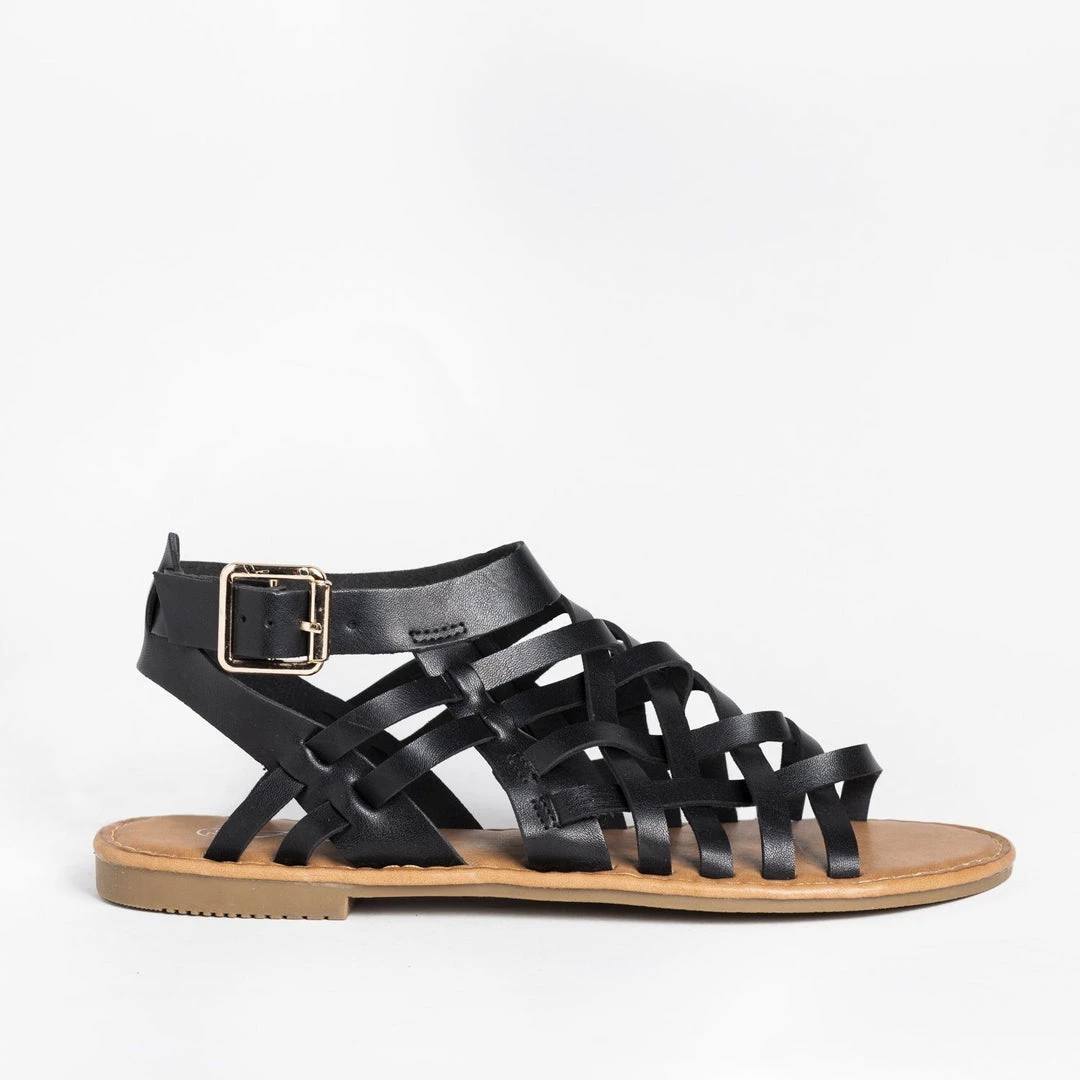 Forever Caged Ankle Strap Woven Sandals Newest Arrivals 5 Forever Caged Ankle Strap Woven Sandals Newest Arrivals