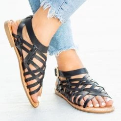 Forever Caged Ankle Strap Woven Sandals Newest Arrivals 23 Forever Caged Ankle Strap Woven Sandals Newest Arrivals