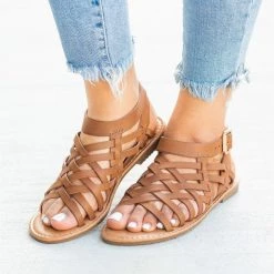 Forever Caged Ankle Strap Woven Sandals Newest Arrivals 25 Forever Caged Ankle Strap Woven Sandals Newest Arrivals