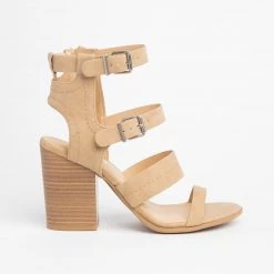 Soda Shoes Caged Buckled Fashionista Heels Newest Arrivals