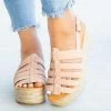 Qupid Shoes Caged Espadrille Flatforms