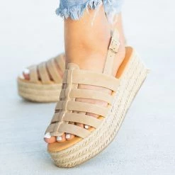 Qupid Shoes Caged Espadrille Flatforms 10 Qupid Shoes Caged Espadrille Flatforms